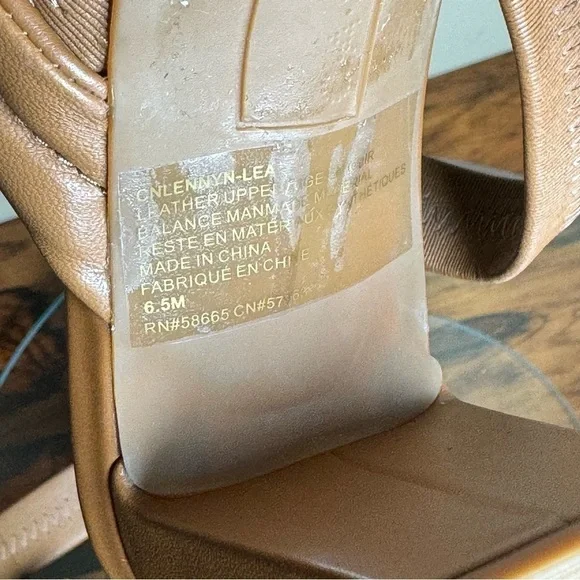 Caslon Lennyn Slingback Sandal - brown leather - size 6.5 - Picture 14 of 15